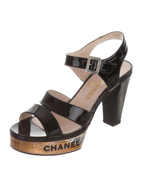 chanel platform sandels|chanel sandals shop online.